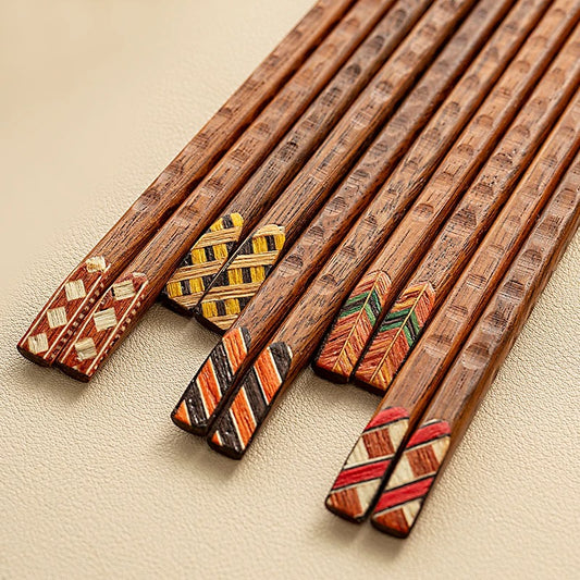 Textured Ironwood Chopsticks (10 Pcs/Set) (Min. Order 12 Set)