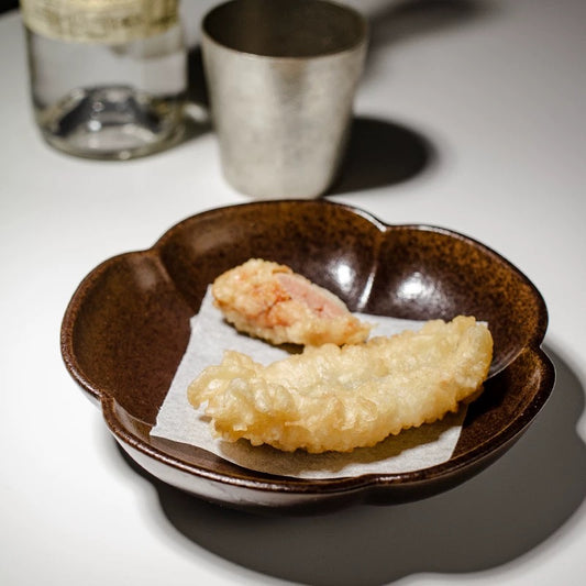 Rustic Floral Ceramic Plate – Timeless Warmth and Elegance(Min. Order 12 pcs)